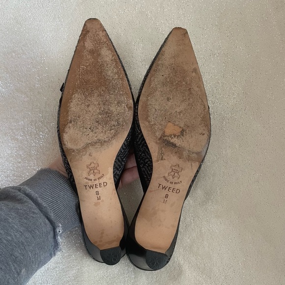 y2k Brighton Tweed Embellished Kitten Heel Mules ✨ - Picture 3 of 10